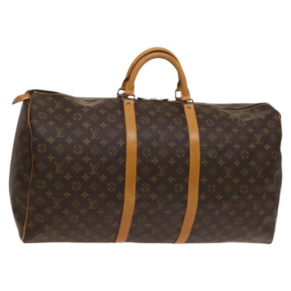 LOUIS VUITTON Monogram Keepall 60 Boston Bag M41422 LV Auth 119778 - Picture 1 of 16